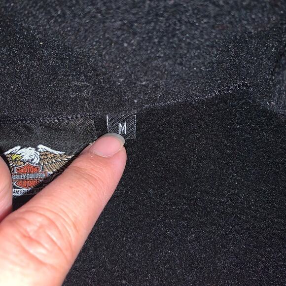 Harley Davidson womens medium fleece zip up reinforced jacket logo biker riding - Picture 2 of 13